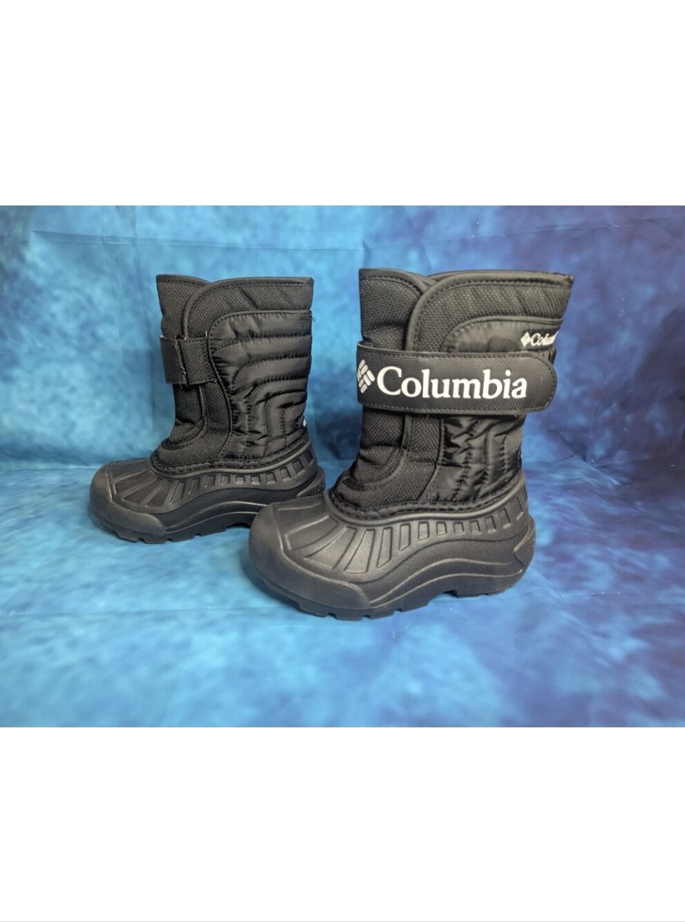 Columbia Powderbug Snowlite Strap Boot Black White Unisex Size 10